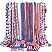 72PCS 4th of July Accessories, Independence Day Bead Necklaces, USA Hat Flags Pendant Patriotic Fourth of July Red Blue White Necklace, Metallic Necklace for Flag Day Parades Party Favors Decorations