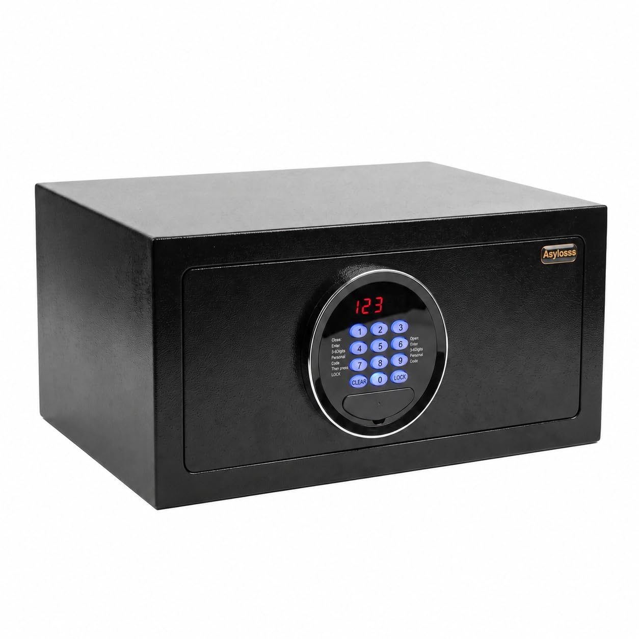 31L Hotel Safe with Admin Code, Backup Key & LED Keypad