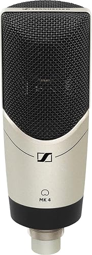 Micrófono de estudio Sennheiser MK4 de diafragma grande con condensador, Dorado