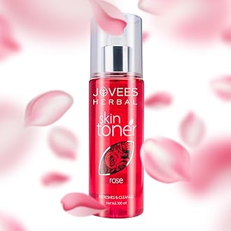 Jovees Herbal Rose Skin Toner For Refreshing Youthful Skin, Tightens Pores, Healthy Glow | Face Mist & Toner For Normal to Dry Skin | Paraben, Alcohol And Chemical Free 100ml (Pack of 2)