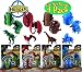 Hatch 'n Heroes Transforming Dinosaur Figures Tyrannosaurus (T-Rex), Triceratops, Pteranodon & Brachiosaurus Complete Gift Set Bundle - 4 Pack