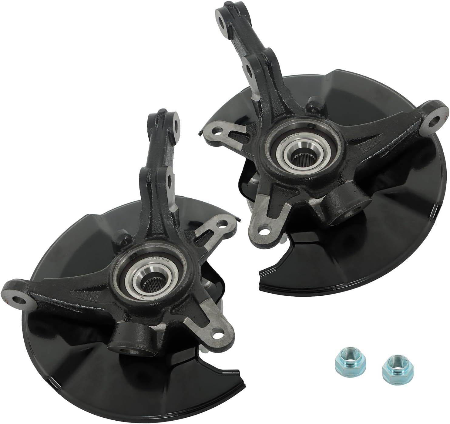 munirater 2PCS Front Steering Knuckles & Wheel Bearing Hub Replacement for 2006-2011 Civic