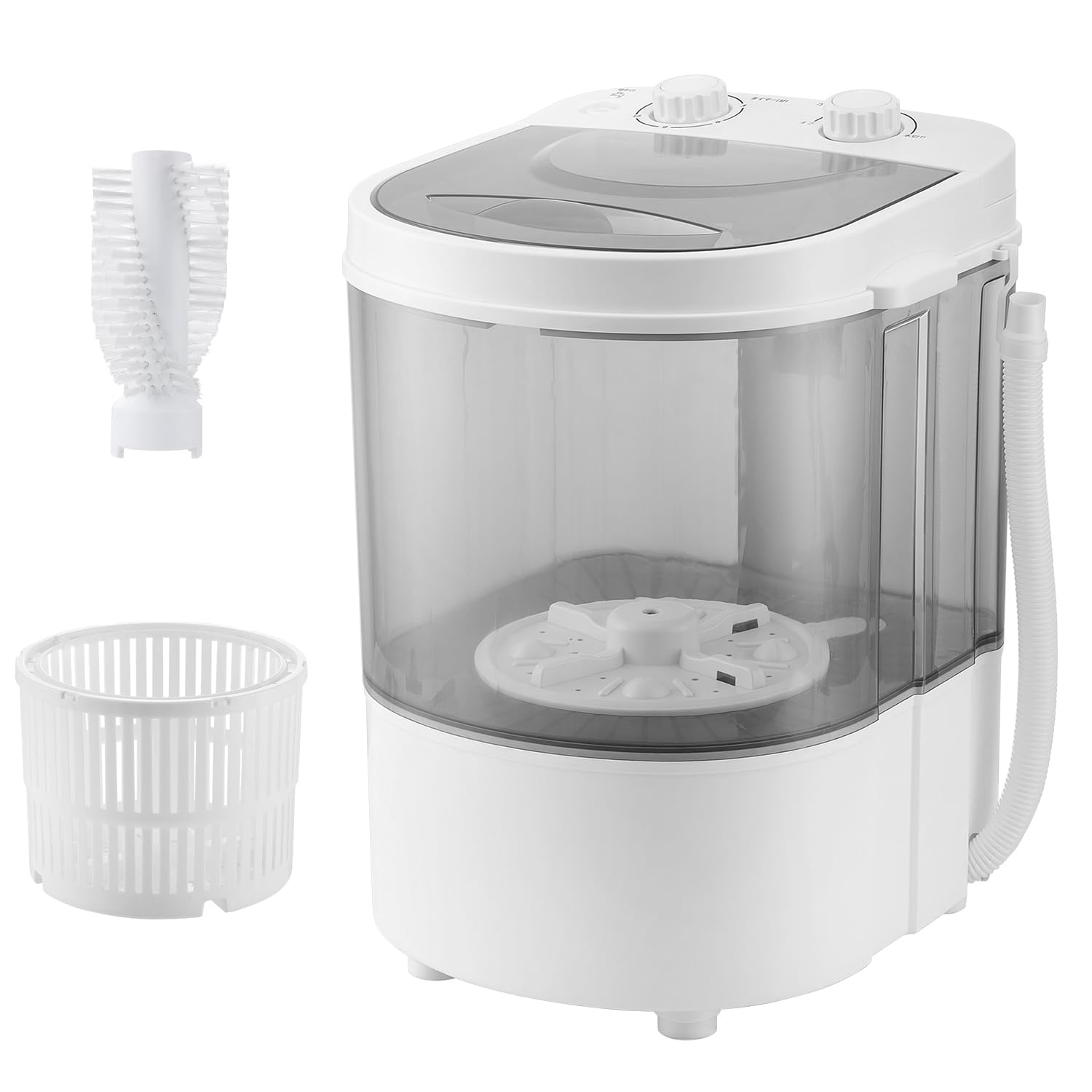 Amazon.co.jp: 【靴洗い用ブラシ付属】evove 小型洗濯機 2kg 強力洗濯