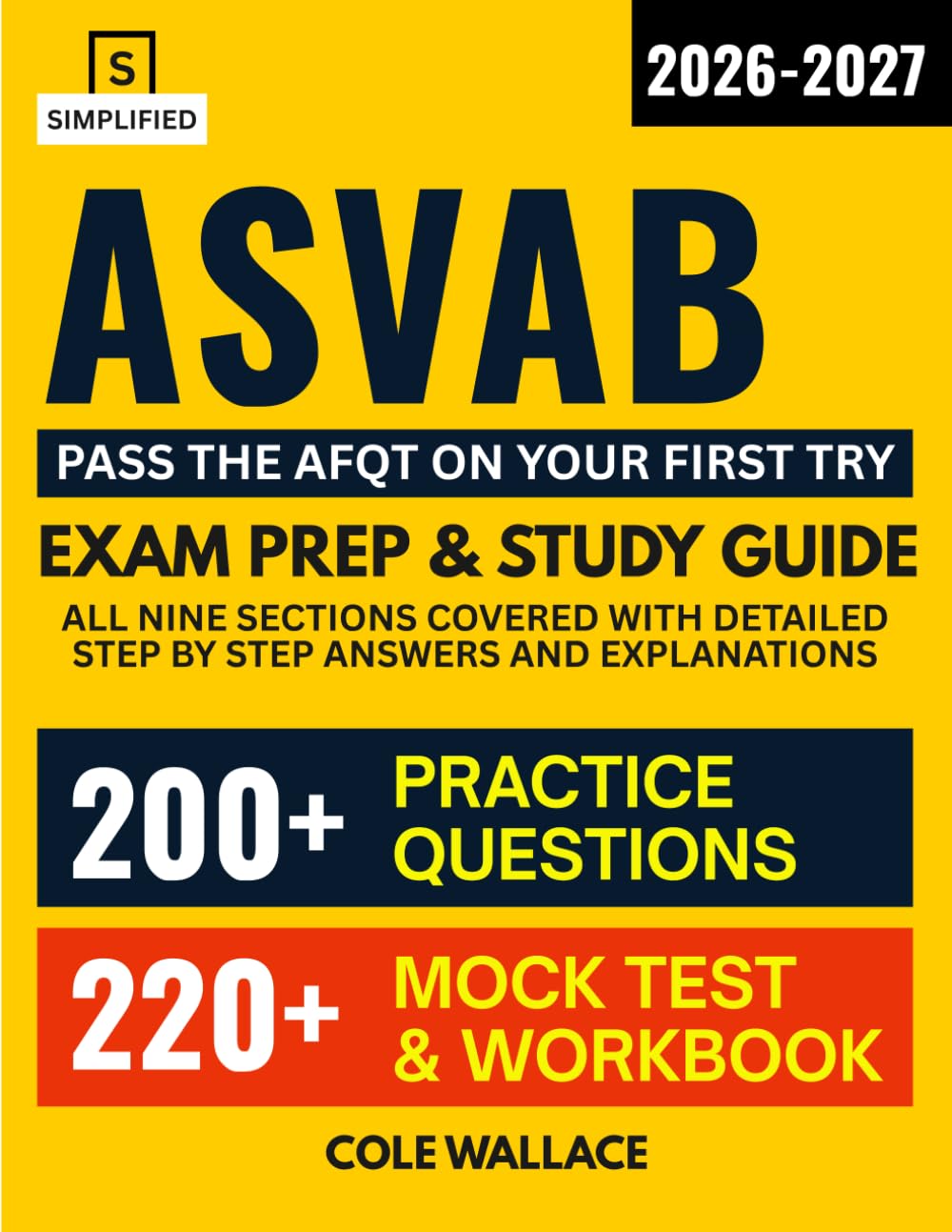 ASVAB Exam Prep and Study Guide 2026-2027: Pass the AFQT on Your First Try