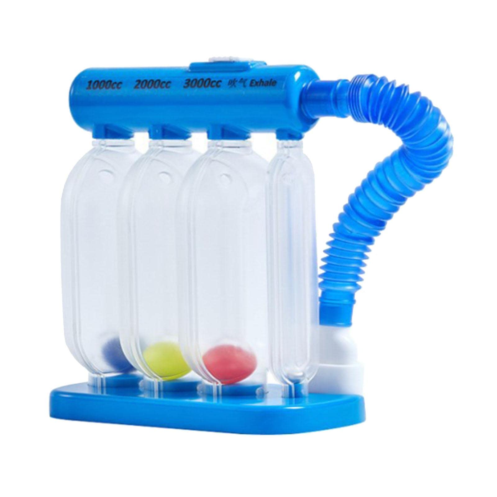 Breathing Exerciser Trainer Spirometer Detachable 3 Ball for Test Children| Other OTC Medicine| Over-the-Counter Medicine | Health Care |Health & Beauty-image-1