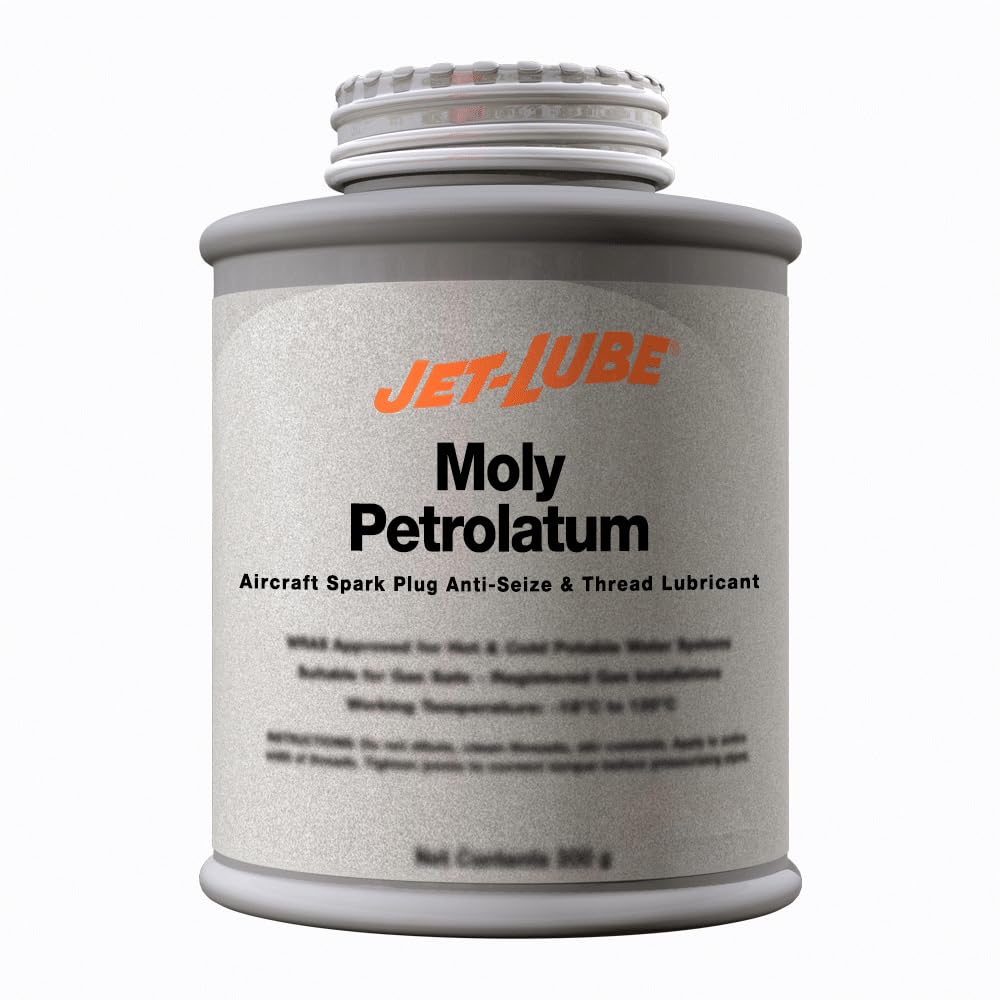 Jet-Lube 26202 Moly Petrolatum 1/2 lb Brushtop Can | Pack of 12