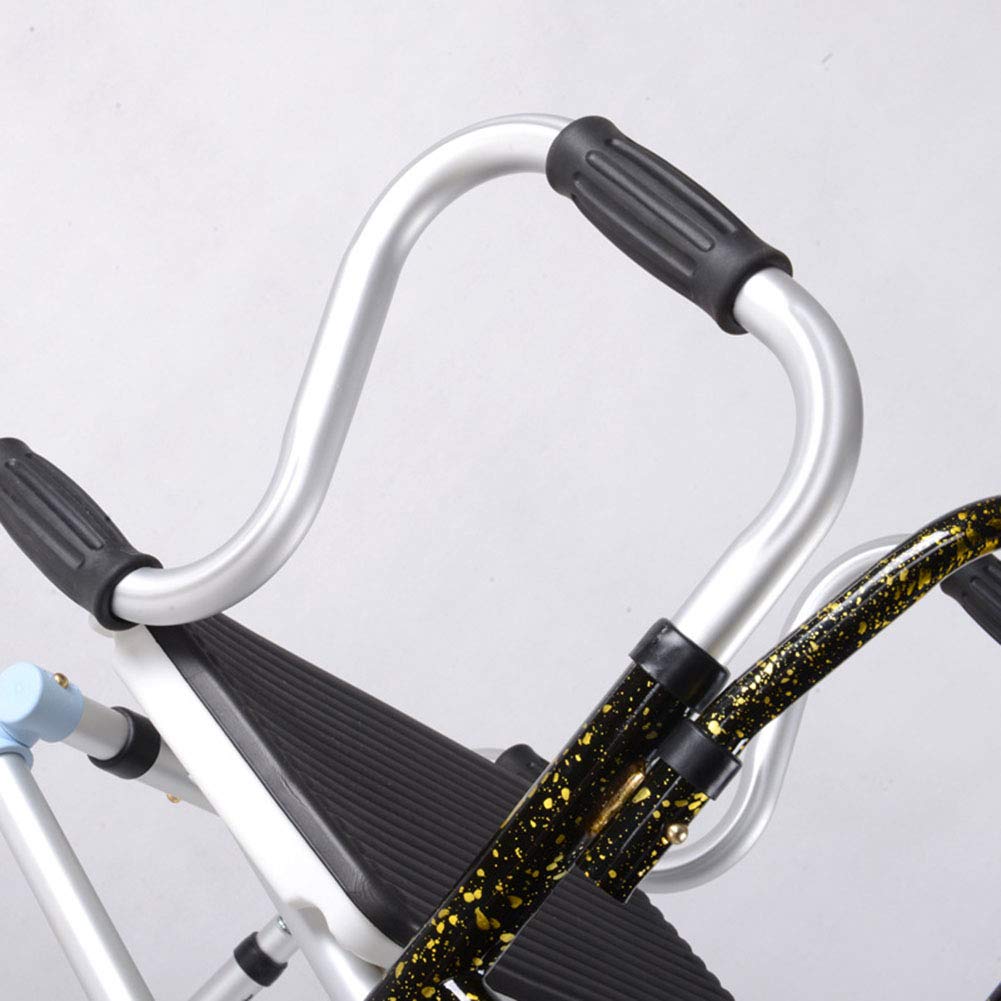 Wózek inwalidzki, lekki, składany, regulowany pomocnik, chodzik dla osób starszych z pomocą w chodzeniu dla osób niepełnosprawnych, składany hemiplegic aluminiowy booster czteronożna laska do