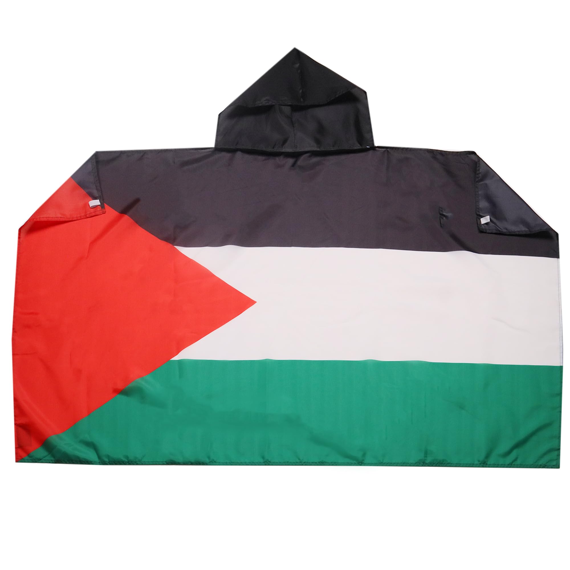 AZ FLAG - Palestine Body Flag - 3x5 Ft - Palestinian Cap Flag - 100% Polyester with Inegrated Sleeves and Hood - Vivid Colors - 3' x 5' Feet - 150x90 Cm