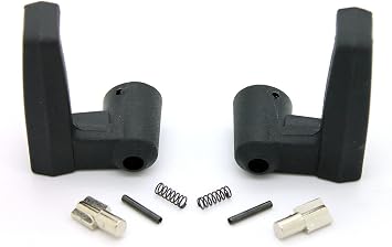 New Black Vent Window Handles Locking Pair Driver and Passenger Side Compatible with 1980-1996 Ford Truck Bronco