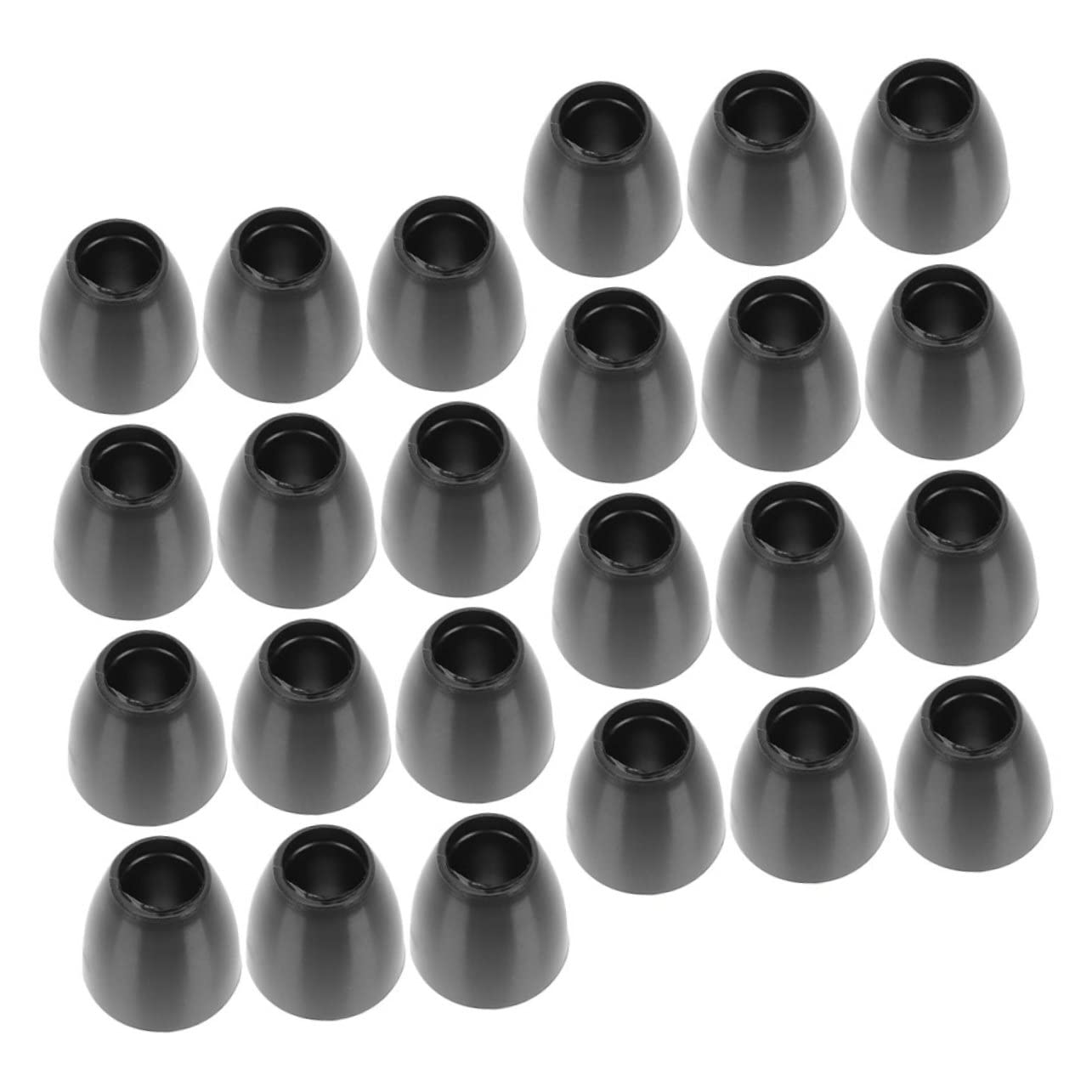 BELLIFFY 24pcs Ear Tips Replacement Ear Plugs for Small Ears Ear Pieces Loop Earplugs Quiet Reusable Silicone Earbuds Accessories