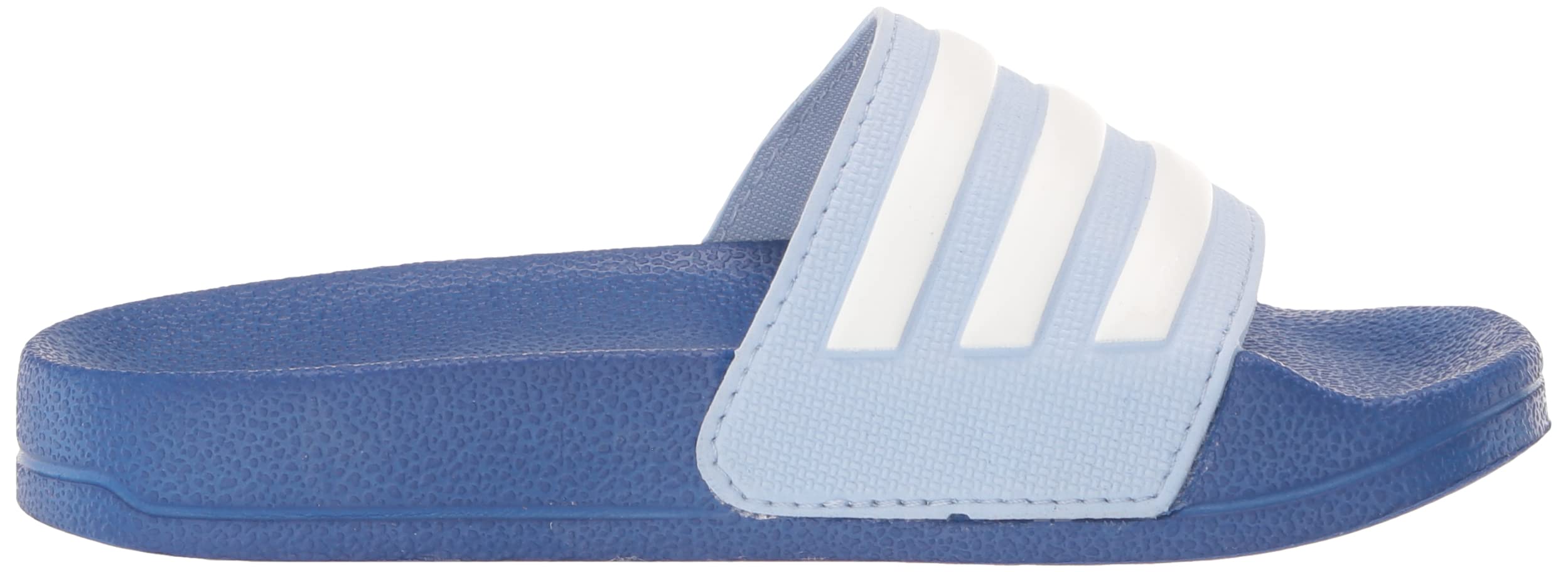 adidas Adilette Shower Slide Sandal, Blue Dawn/White/Team Royal Blue, 11 US Unisex Little Kid