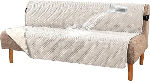 Miniatura 13 de H.VERSAILTEX Fundas de sofá 100% impermeables para mascotas, fundas deslizantes modernas para sofás/sofás, funda de sofá gruesa y suave lavable