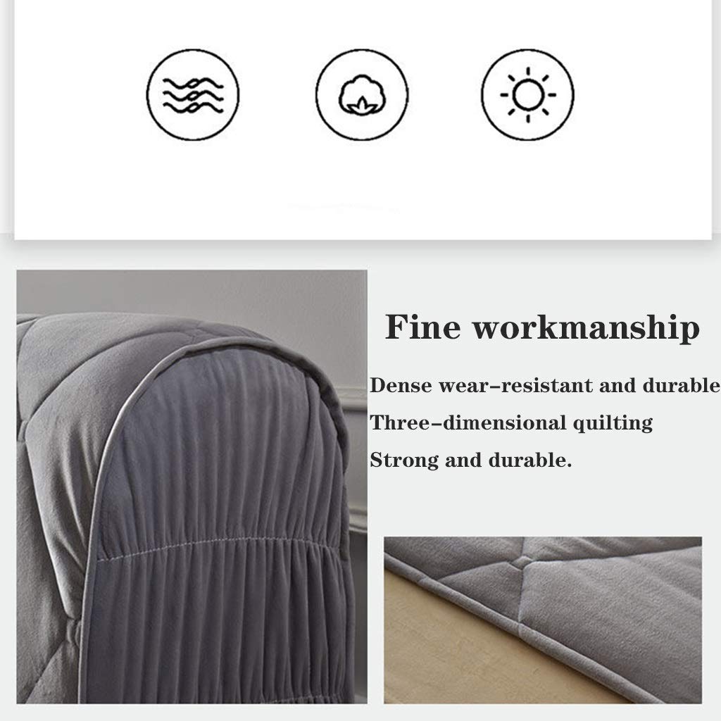 Copritestiera Letto Copertura/Copri Testata Letto Matrimoniale/Singolo Imbottito Fodera Elastica Protezione, Coprire Antipolvere in Cotone Cover Addensare AntiGraffio Cuscino
