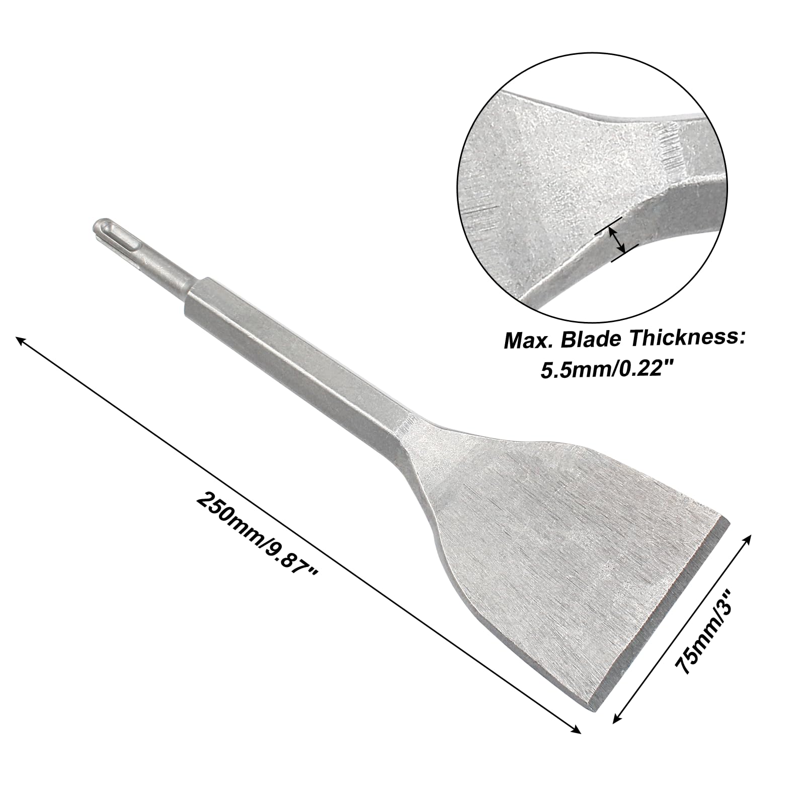 Amazon.com: LDEXIN SDS Plus 3 Inch Wide Scaling Chisel