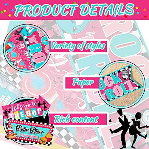 Image of Gueevin 20 Pcs Party Supplies Decorations Home Sign Cutouts for Bulletin Board Party Decorations Supplies(50S)