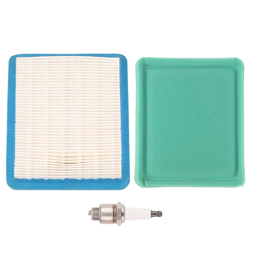 491588 491588S Air Pre Filter with Spark Plug For Briggs & Stratton 4915885 399959 271933 491435 3.5-6.5 HP Quantum Engine 625-1575 series Toro TXP Pace Mower Craftsman 6.75HP Coleman 5HP Generator