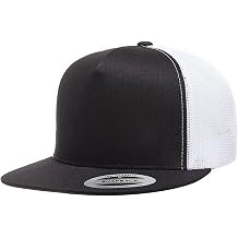 Yupoong YP Classics 6006 High Profile Flat Visor Snapback Trucker Hat - Blank, Bulk Caps