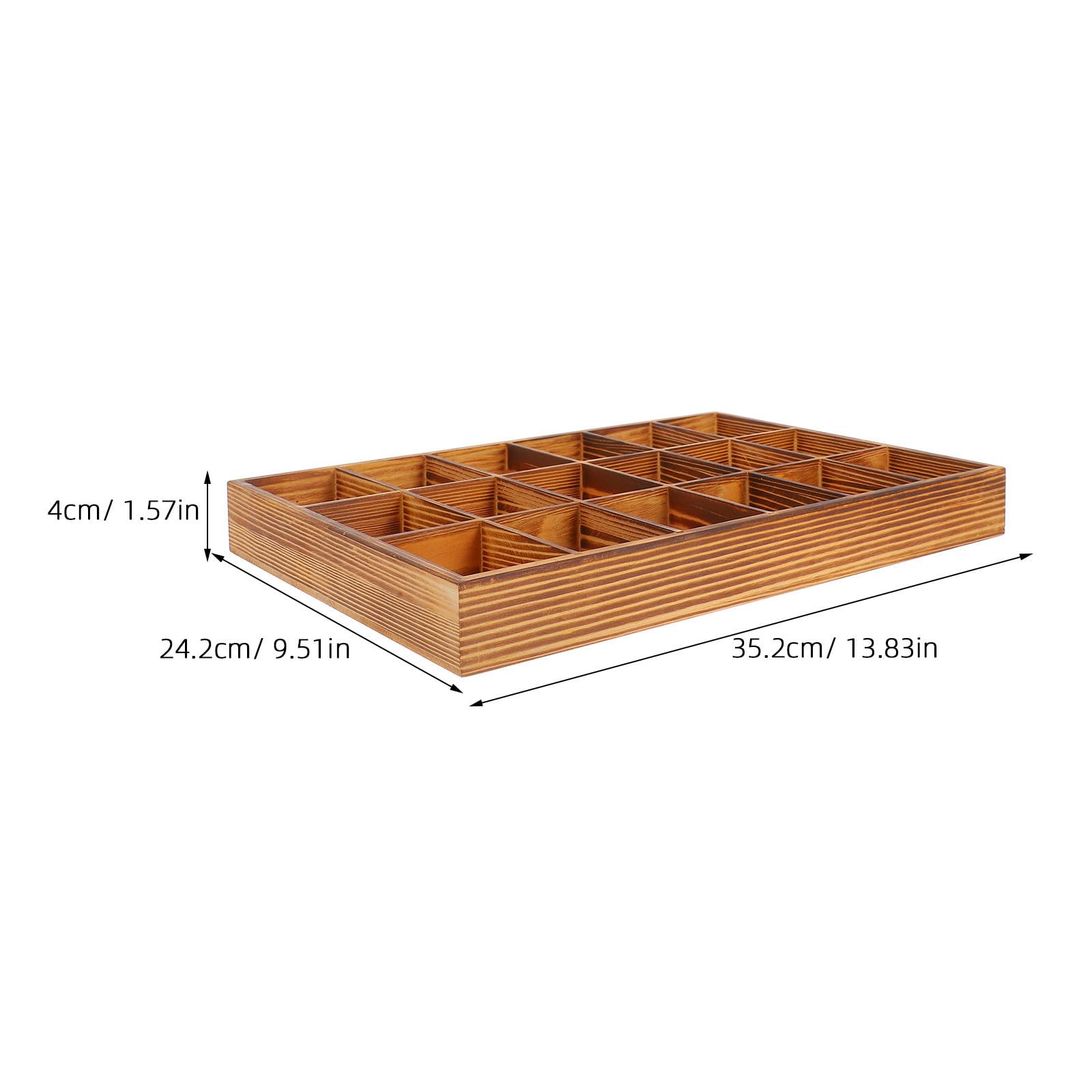 Organizador Compartimentos 18 Diseño con para Multicompartment de Ropa Interior y Calcetines de Madera Clasificar y Almacenar de Forma Versátil y Elegante Prendas y Accesorios