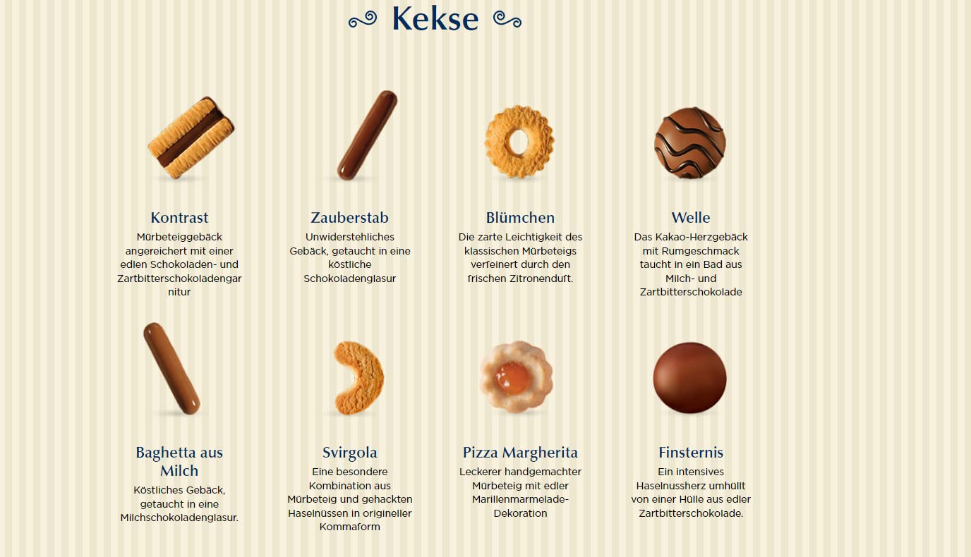 Ore Liete Perugia La Pasticceria Assortita Varias Galletas Especialidad Italiana Caja de Regalo 350 g