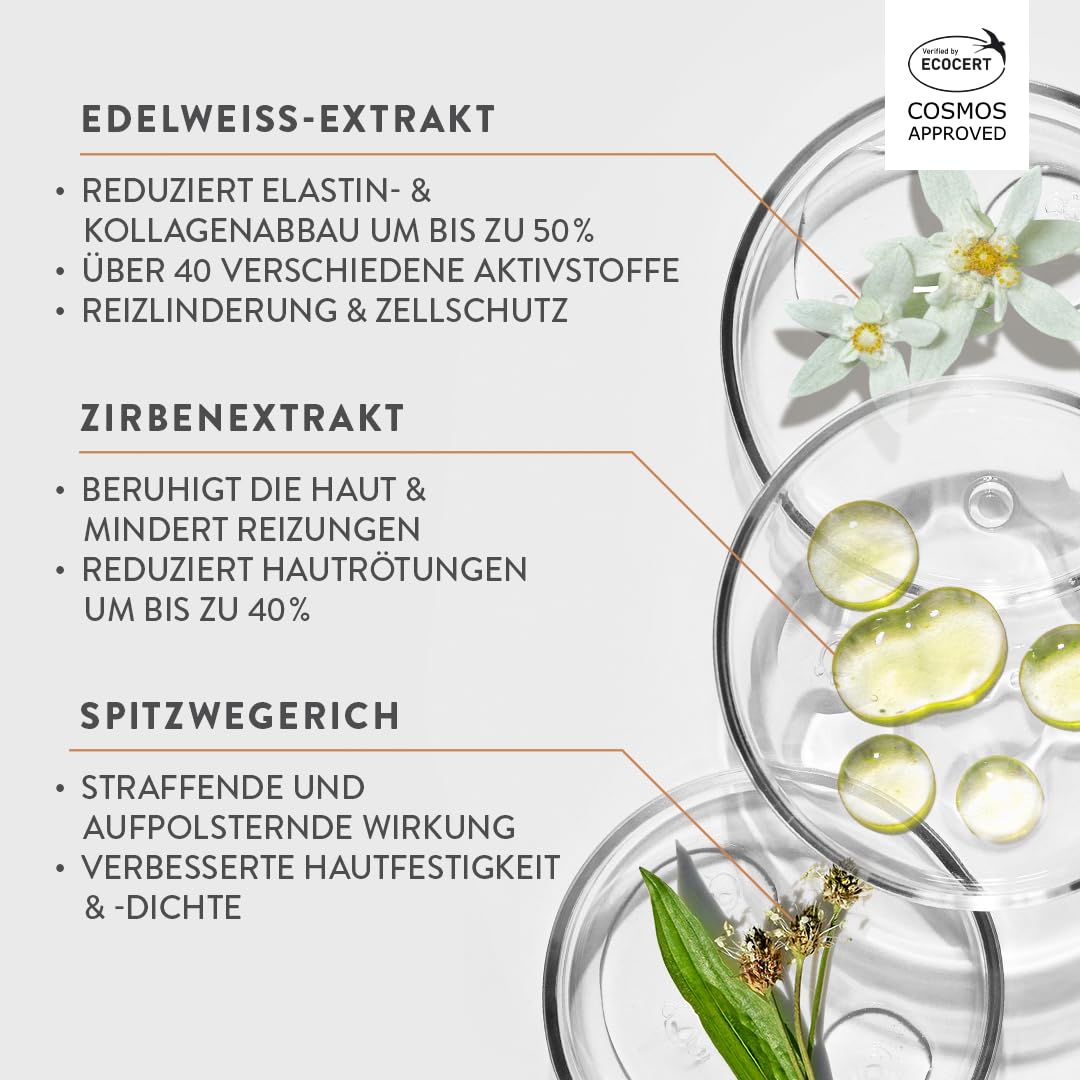 Judith Williams Cosmetics Edelweiss Set Creme, Reinigung & Toner, 3-tlg. | 3-tlg., gerötete & gereizte Haut, gegen Kollagenabbau, gegen Pigmentflecken, spendet Feuchtigkeit, Skin Revolution Edelweiss