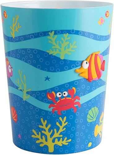 Miniatura 8 de Allure Home Creation Fish Tails - Dispensador de jabónloción de 3 piezas, soporte para cepillos de dientes y juego de papeleras