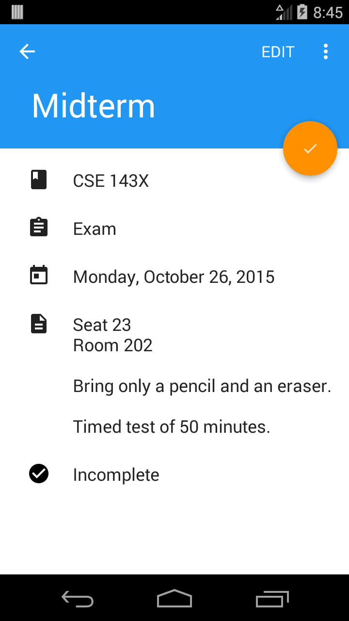 All Done Homework Planner App on the Amazon Appstore