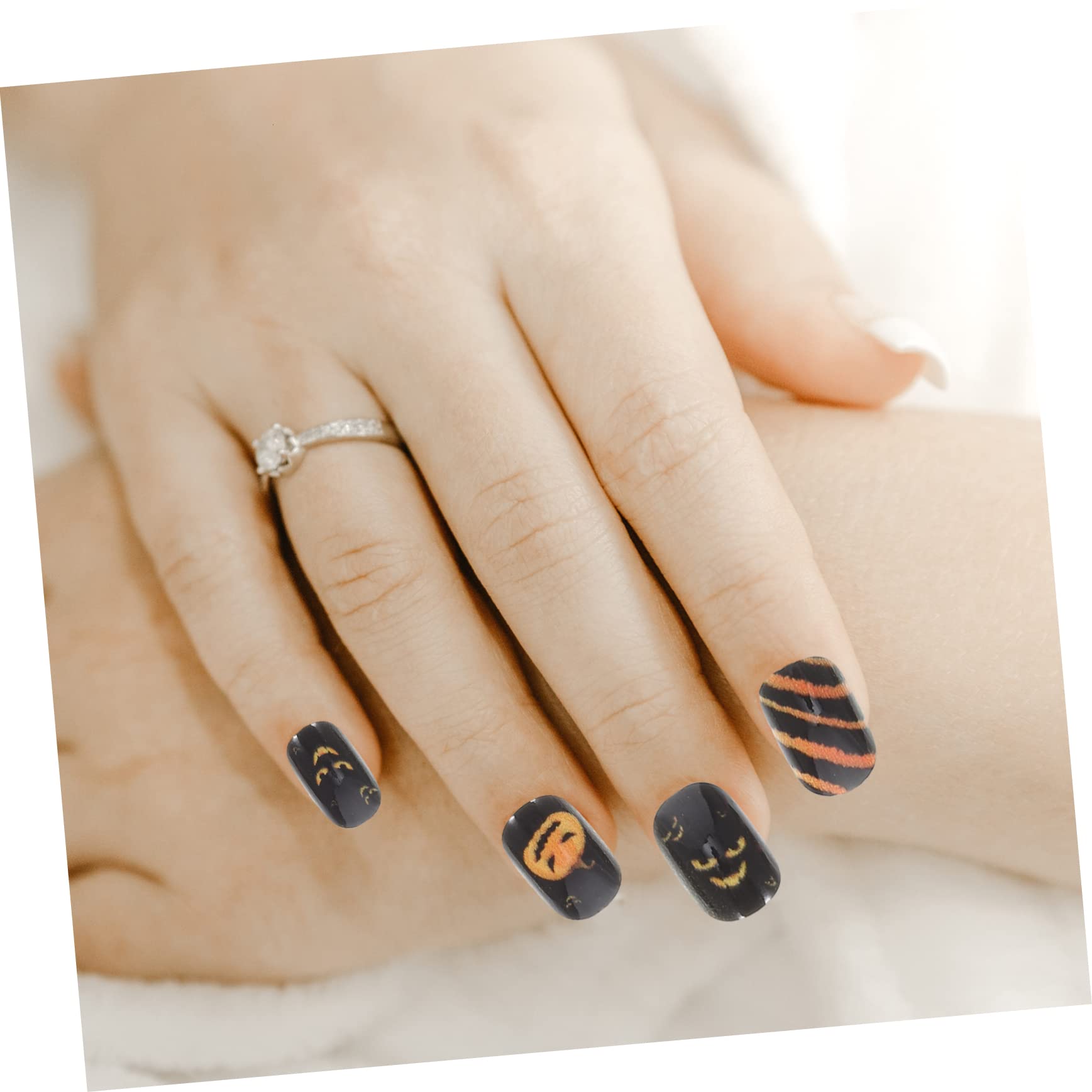 LALAFINA 288pezzi Unghie Per Halloween Unghie Adesive Per e Adulti Design e Facili Applicare e Rimuovere Per Festeggiamenti e Manicure Festive