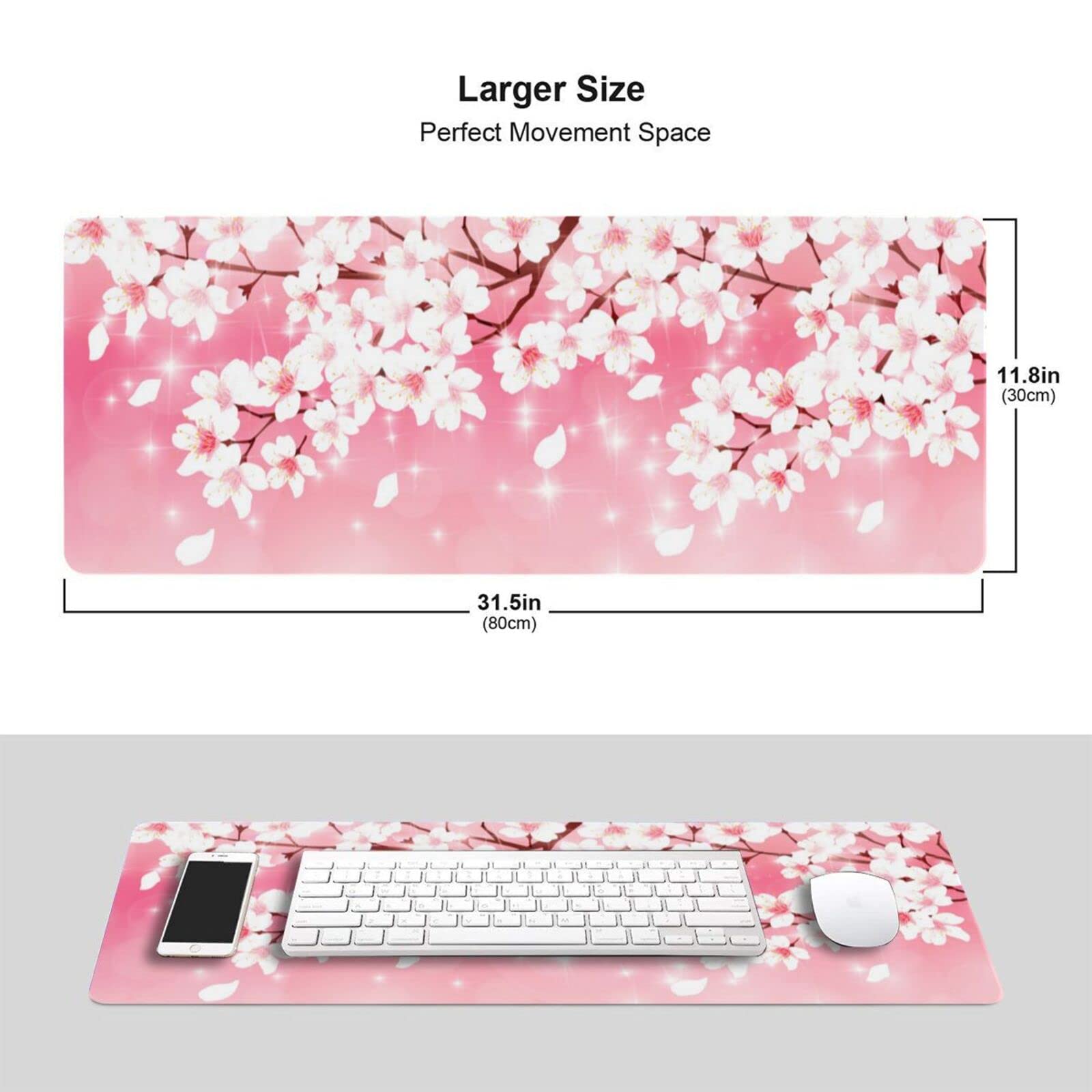 Pink Game Strawberry Milk Gaming Mouse Pad XL, Large - View #8