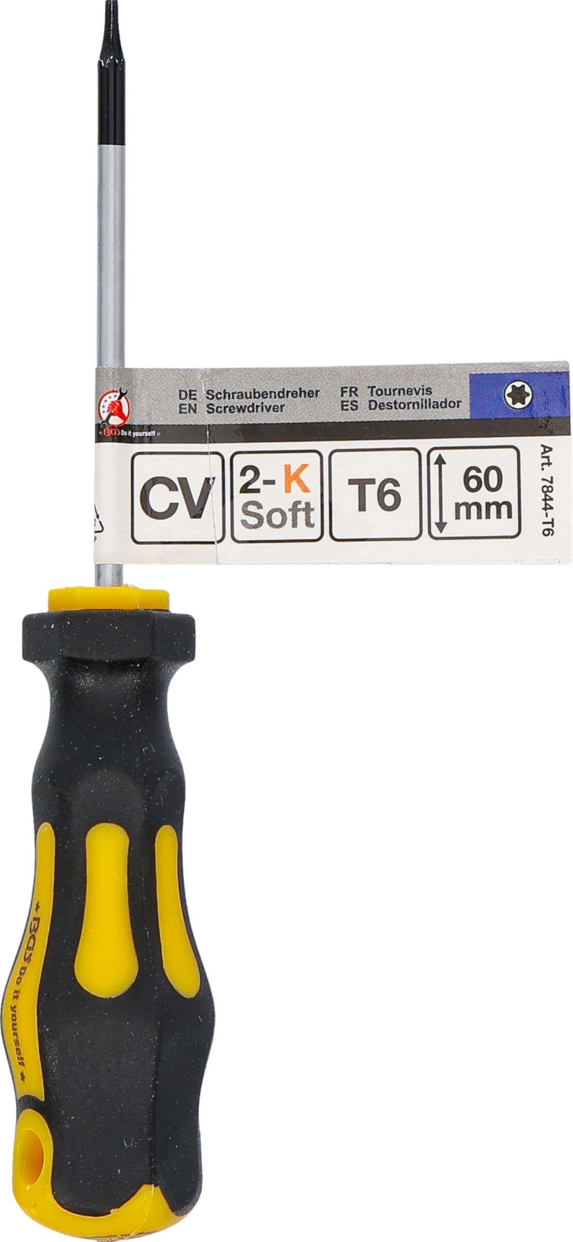 BGS Diy 7844-T6 | Cacciavite | profilo a T (per Torx) T6 | Lunghezza della lama 60 mm