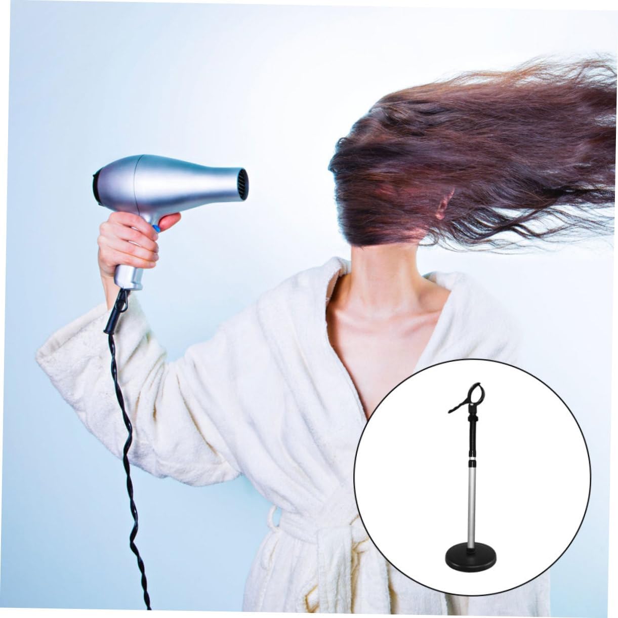 Didiseaon 360degree Hair Dryer Holder Stand with Heavy-Duty Cup Hands Storage Bracket for Hair Styling and Drying Design