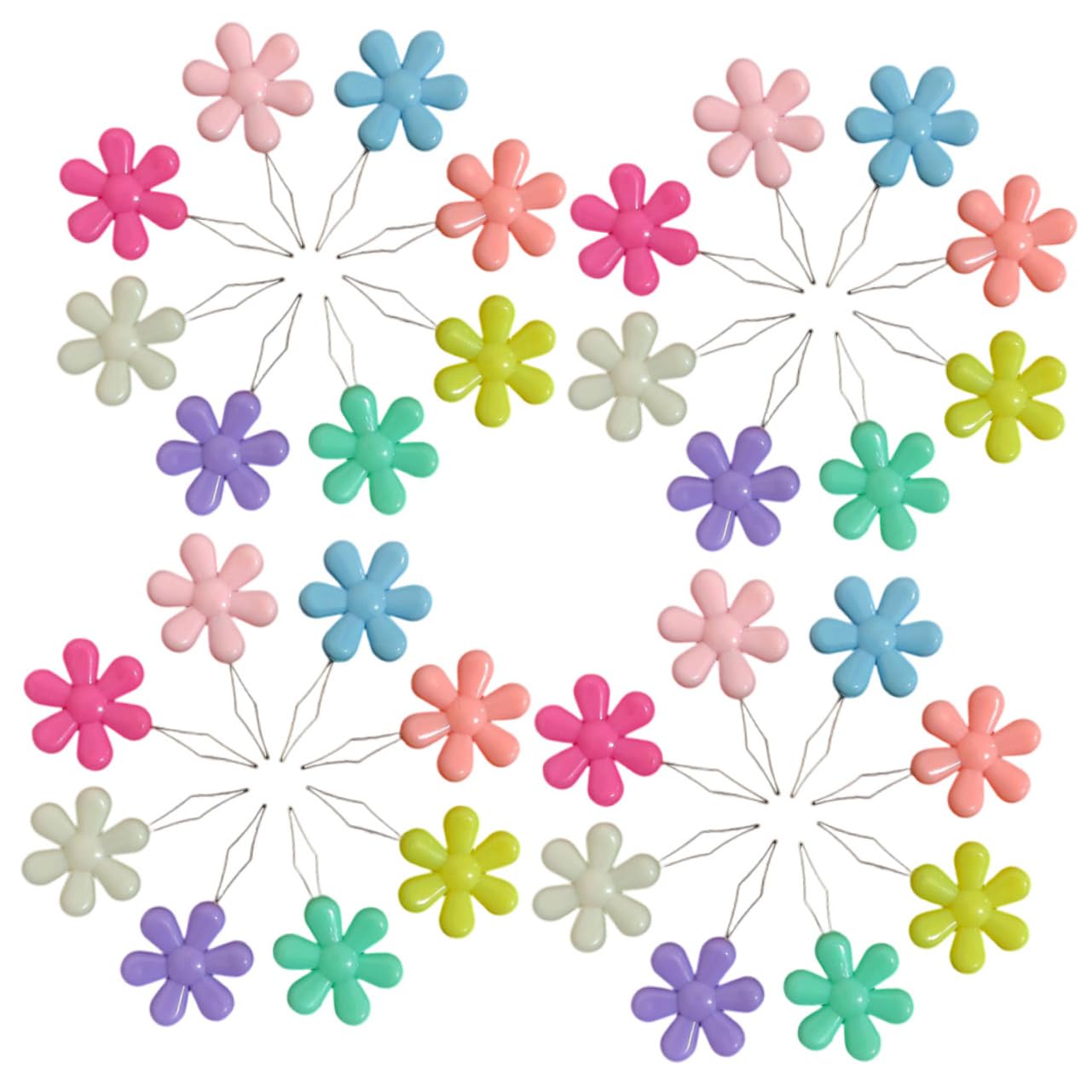 4 Set di Infila Ago A Forma di Fiore per Cucire Ricamo Infila Ago A Mano 50 Pezzi * 4