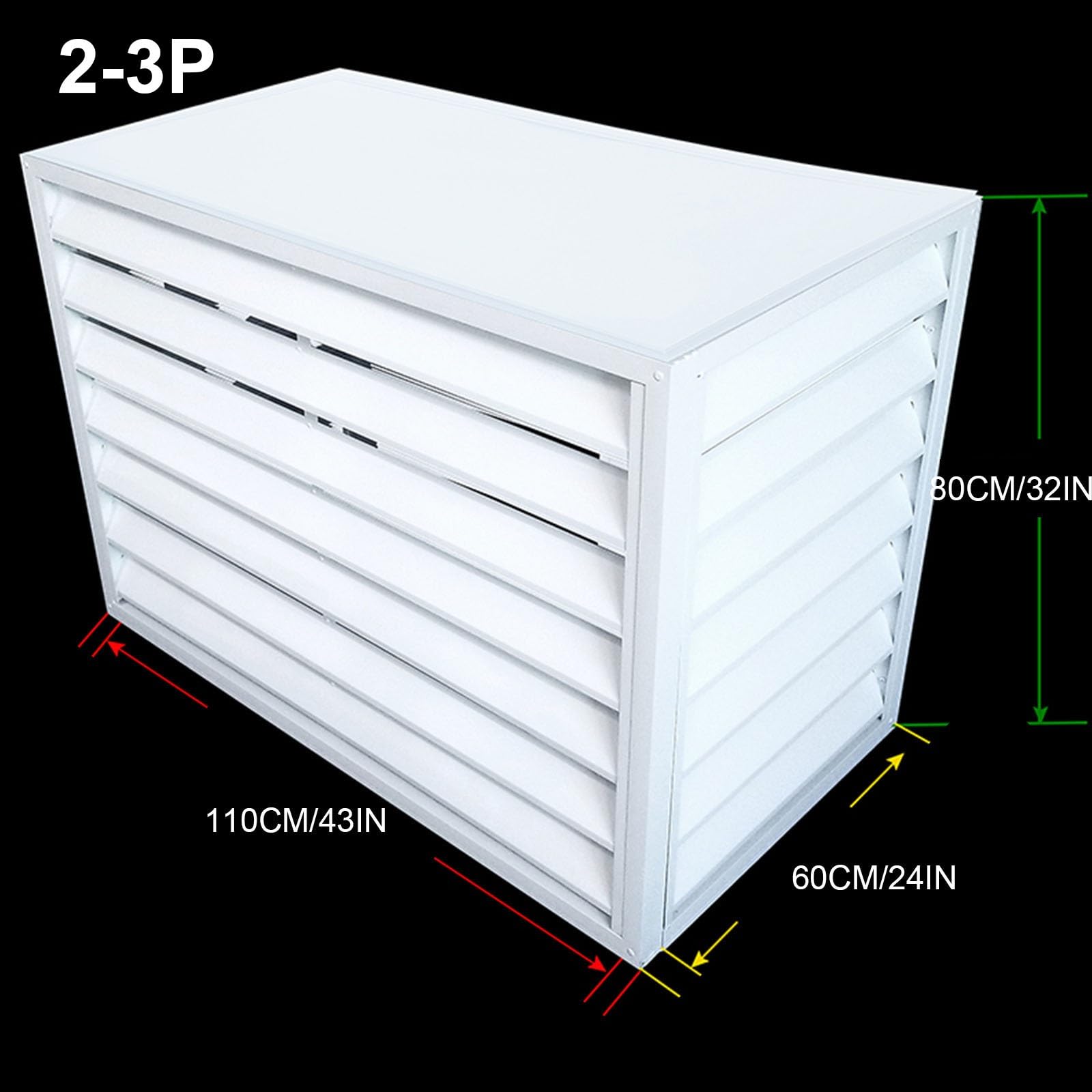 Cubierta de aire acondicionado para exteriores, protección de radiador para unidades exteriores, resistente a la intemperie, se adapta a la mayoría de sistemas al aire libre