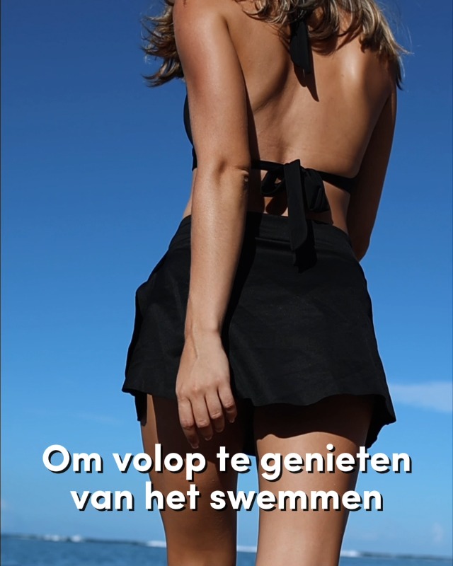 SORIO - Zwemrok voor menstruatie - Dames en tieners - Absorberend, lekvrij en geurremmend - Geïntegreerd menstruatiezwembroekje - Gemiddelde menstruatie - Zwembad en strand - Aria XS