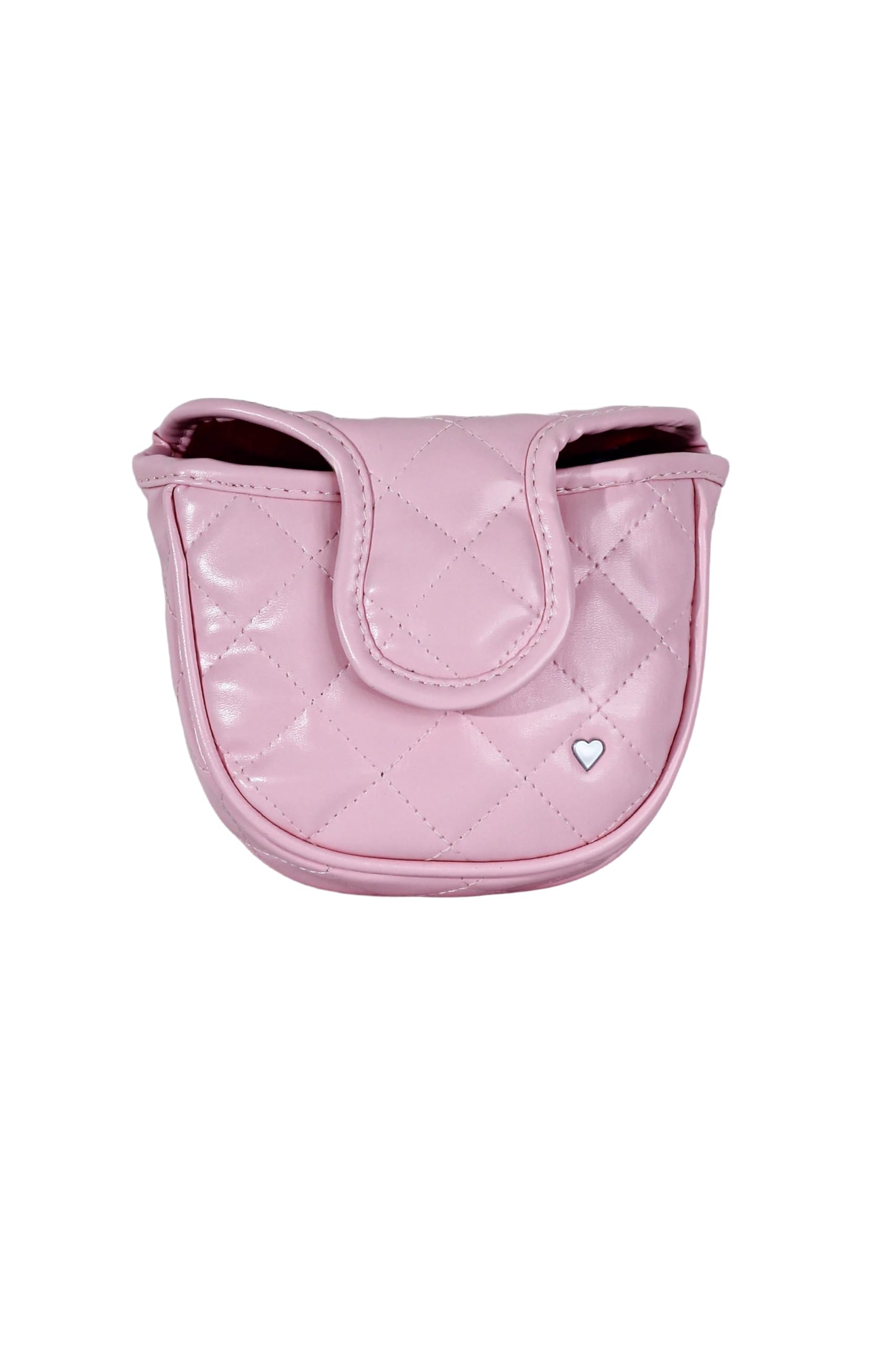 Glove It Funda acolchada para cabeza de putter de mazo, color rosa claro, hecha a mano, cierre magnético, resistente al agua y antimanchas, forro de felpa, ajuste de eje del talón