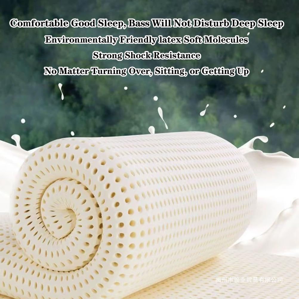 SFKLYU Coprimaterasso in Lattice Biologico da 3 cm, Materasso Pieghevole Portatile Antidecubito per Il Mal di Schiena, Resistente e Non Facile da Piegare,180cm*200cm