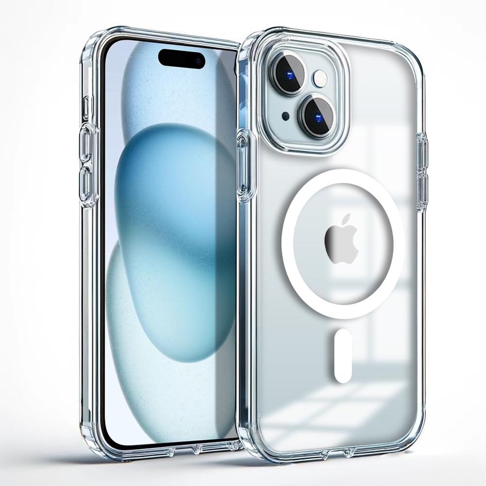 KARWAN Polycarbonate iPhone 15 Plus Cover, Compatible with Magsafe, Scratch-Resistant,Thin and Slim, Classic, Magnetic Back Case, Transparent Clear (B0CJJSSMW7) Amazon Price History, Amazon Price Tracker