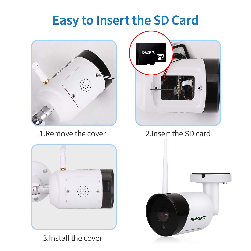 Sv3c Camera Sd Card Install SV3C PTZ WiFi Camera Outdoor, Auto