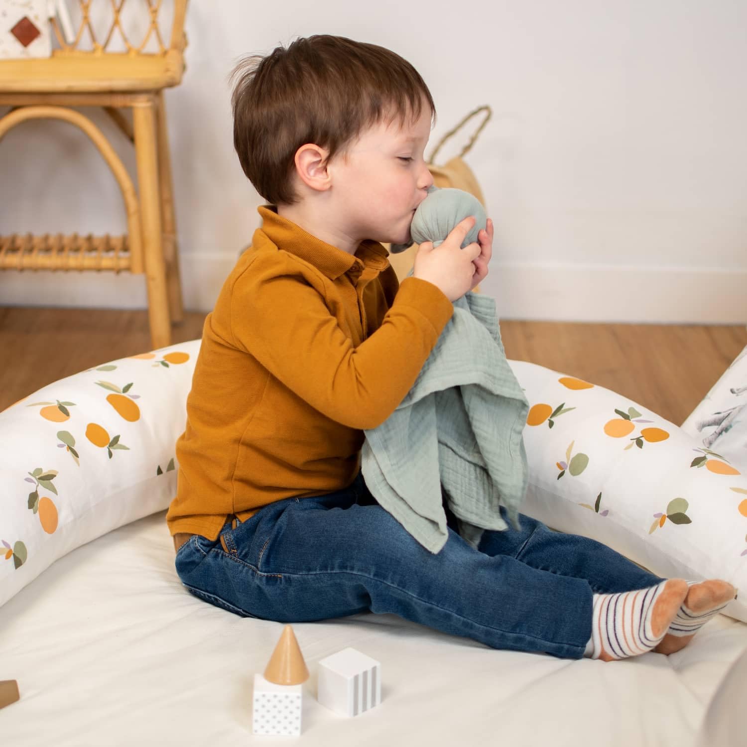 Sevira Kids - Jeanne Kuscheltier, flach, Kaninchen, personalisierbar