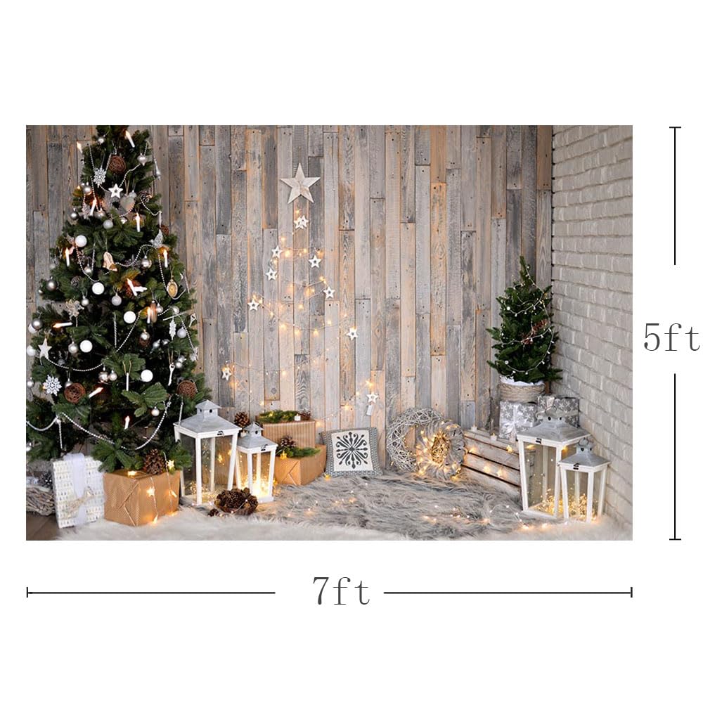 MEHOFOND 2,1 x 1,5 m Sfondo di Natale Albero di Natale
