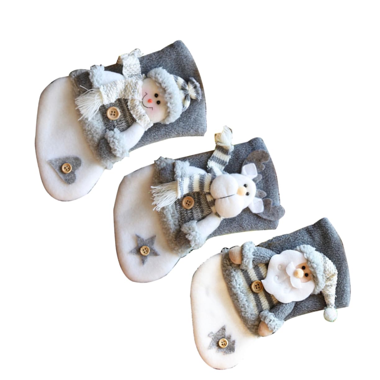 9 Stk strümpfe Weihnachtsgeschenke Geburt Kaminstrumpf Socken für kleine Weihnachtsgeschenk Socke tüte Erdfarben bilden