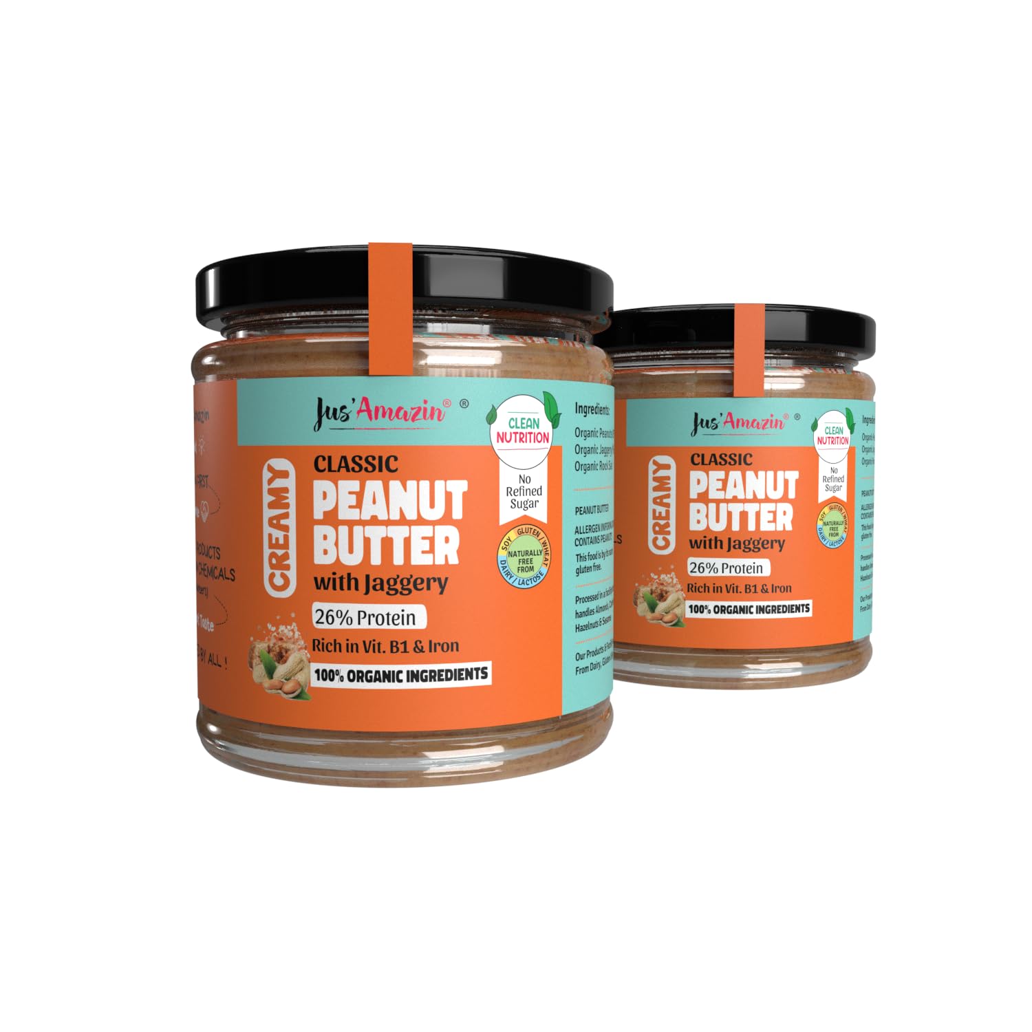 See full amazon price history chart for Jus Amazin Creamy Organic Peanut Butter – Sweet n Salty (200g X 2) | 26% Protein | Plant-Based Nutrition | Zero Chemicals | Vegan | Dairy Free | 100% Organic Ingredients Jus Amazin Creamy Organic Peanut Butter – Sweet n Salty (200g X 2) | 26% Protein | Plant-Based Nutrition | Zero Chemicals | Vegan | Dairy Free | 100% Organic Ingredients (B07MXY1N9P) Amazon Price History, Amazon Price Tracker
