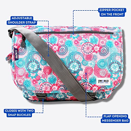 Image of J World New York Terry Messenger Bag for Women Girls School Kids