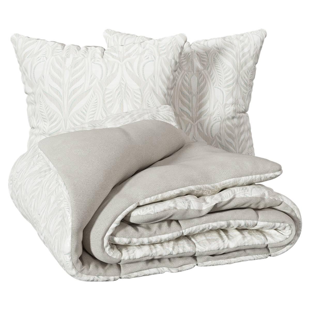 Atmosphera - Set di biancheria da letto stampata aikupito 240x220cm lilla | Leroy Merlin