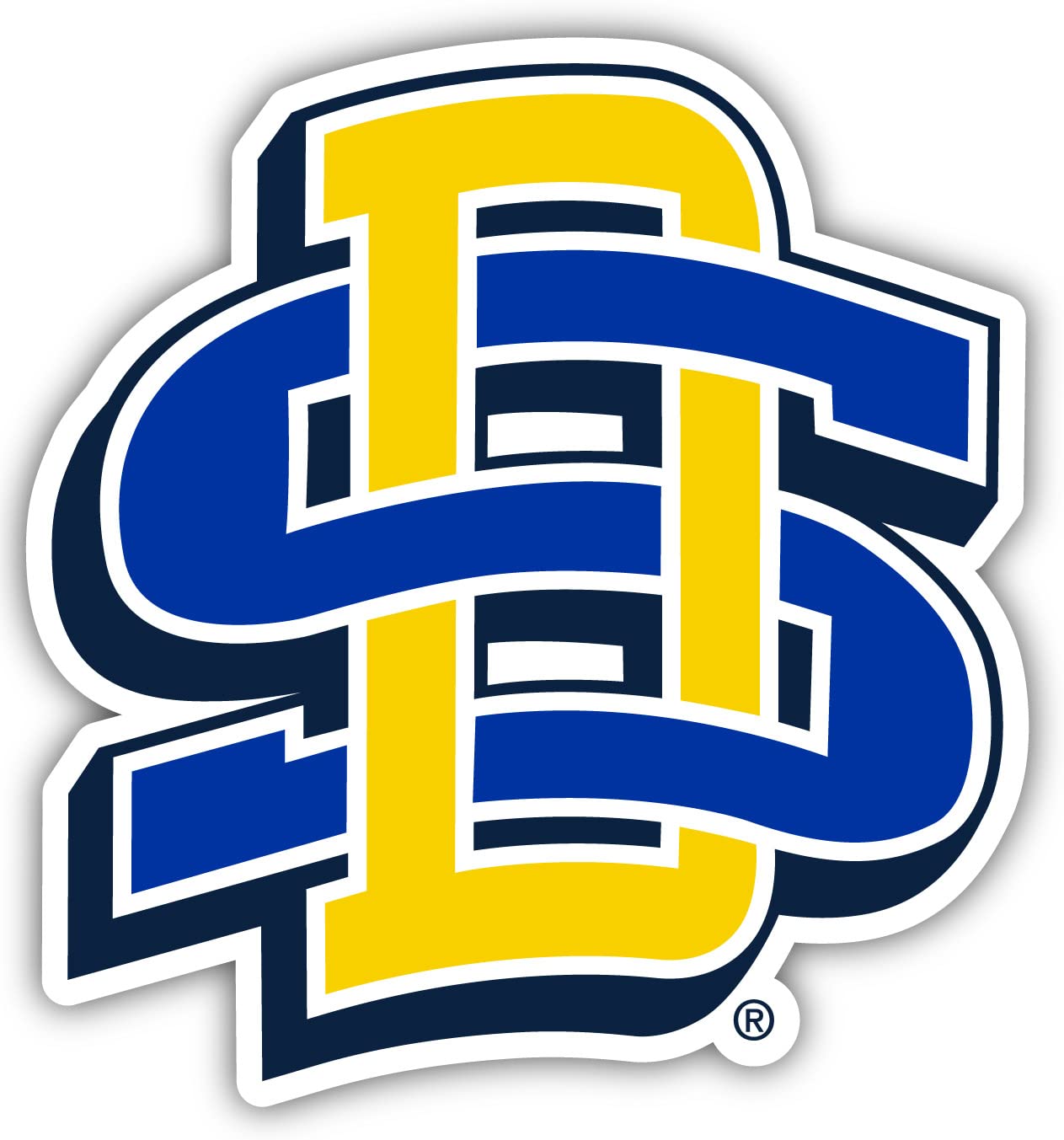 South Dakota State Jackrabbits 12 Inch Vinyl Decal Sticker Officially Licensed Collegiate Product