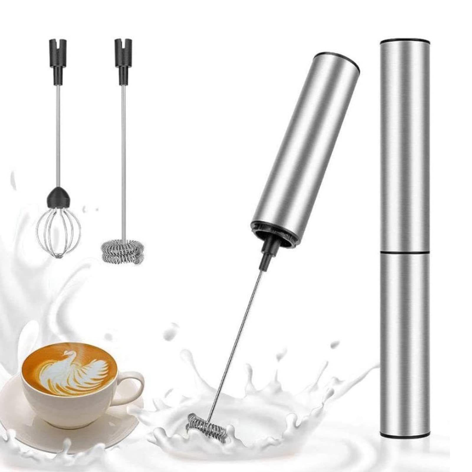Milk Frother for Coffee, Handheld Frother Electric Mini Blender Milk Foamer Mixer Coffee Frother for Home Kitchen Frappe, Matcha, Latte, Cappuccino