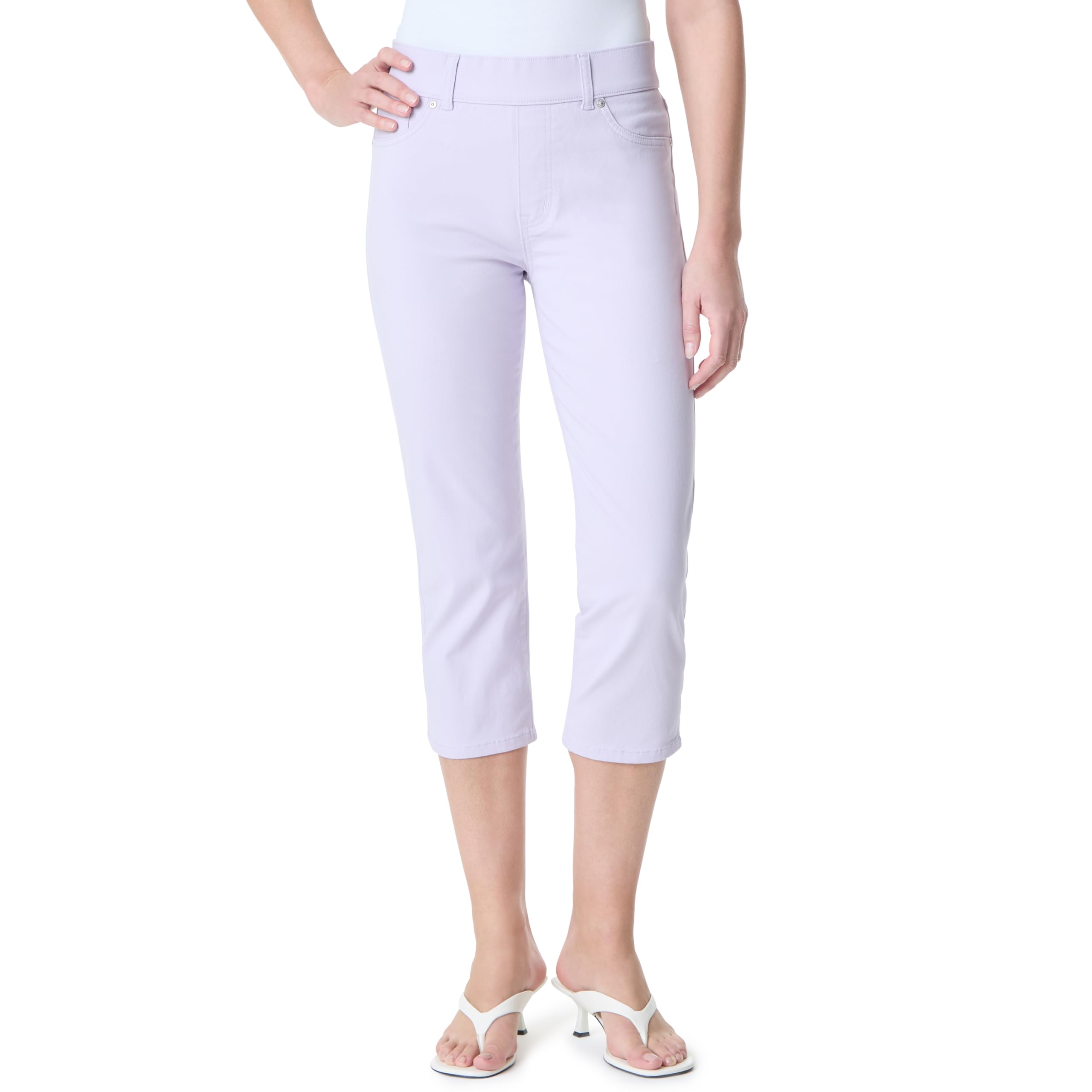 Gloria Vanderbilt Women's Shape Effect Pull on High Rise Straight Leg Capri Standard