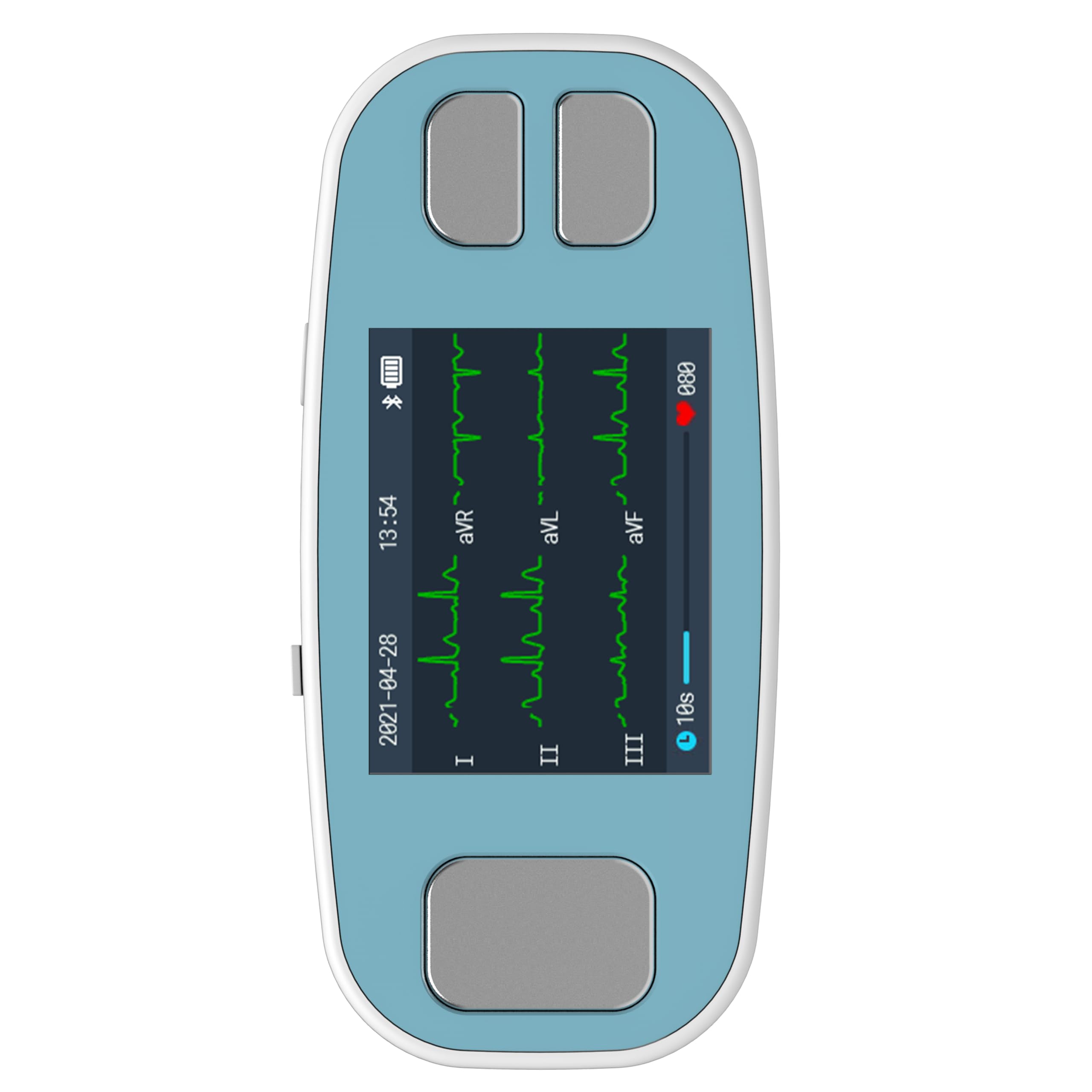 CONTEC PM20 Bluetooth Portable ECG/EKG Monitor – 6-Lead Heart Rhythm & Rate Recorder, 2.4″ Color Display, Cloud Storage & App Connectivity-image-44