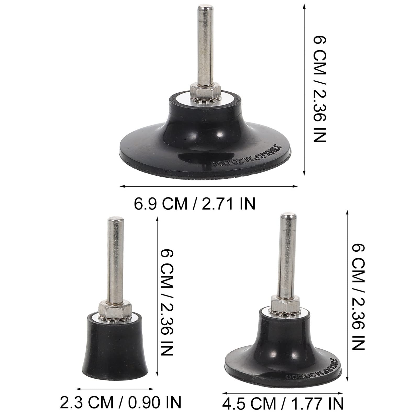 Scheibenhalter Schleifteller zur Oberflächenvorbereitung 225mm mit Rolle Lock aus Aluminium und Gummi Langlebig und Bruchfest für Winkelschleifer und Bohrmaschine