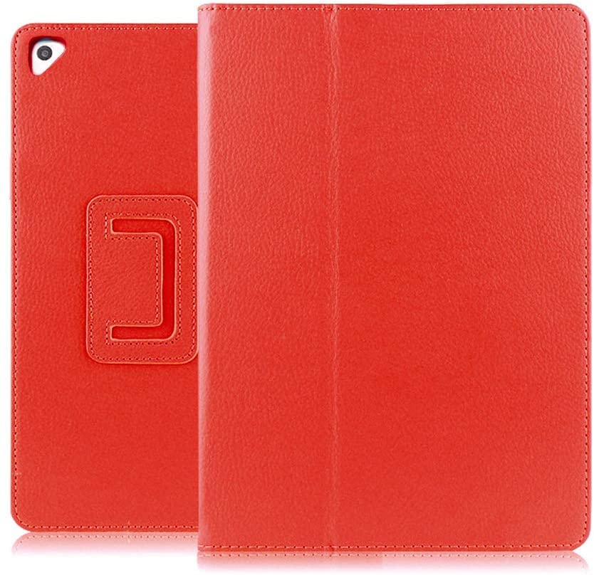 Folio Plain Leather Stand Case For Apple iPad Air (1st) Air 2 iPad 9.7 5th iPad 6th Generation (Red) - Image 4