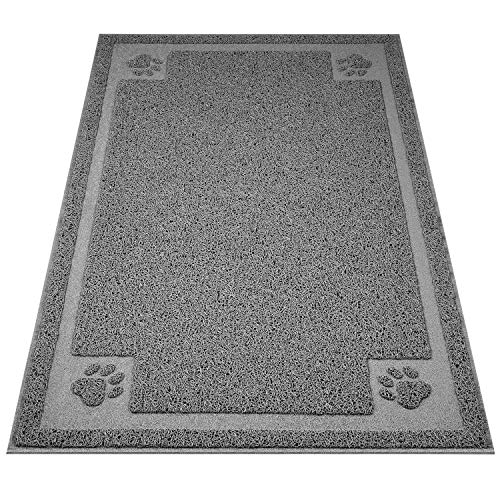 UPSKY Large Cat Litter Mat Trapper 35Γβ23 Traps Litter from Box and Paws Scatter Control for Litter Box Soft on Sensitive Kitty Paws Easy to Clean Durable (Grey) UPSKY Large Cat Litter Mat Trapper 35"Γβ23" Traps Litter from Box and Paws Scatter Control for Litter Box Soft on Sensitive Kitty Paws Easy to Clean Durable (Grey)